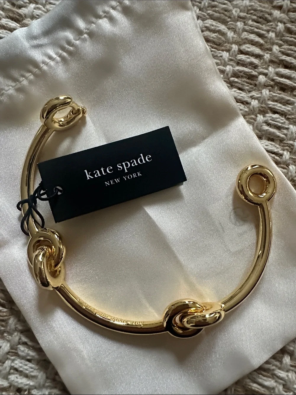 kate spade Gold Knot Link Bangle Bracelet